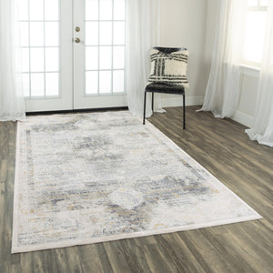 Rizzy Emerge EMG927 Power Loomed  Polyester Rug Stone/Beige 8'6" x 11'10"