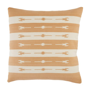 Jaipur Living Jaipur Living Vanda Woven Cotton Kilim Stripe Pillow Cover for Bohemian Neutral Rooms Light Tan PLC102295