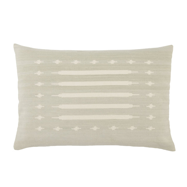 Jaipur Living Jaipur Living Ikenna Cotton Lumbar Pillow Cover Kilim Tribal Geometric Sofa Accent Light Mint PLC102291