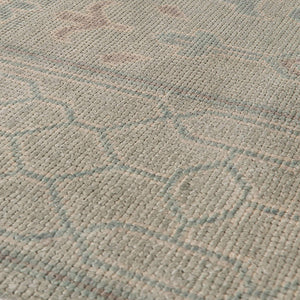Empress Hand-knotted Wool Viscose Area Rug with Classic Border for Living Room or Entryway