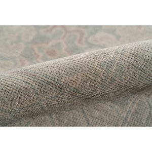 Empress Hand-knotted Wool Viscose Area Rug with Classic Border for Living Room or Entryway