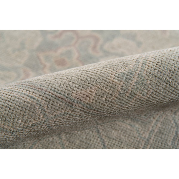 Empress Hand-knotted Wool Viscose Area Rug with Classic Border for Living Room or Entryway