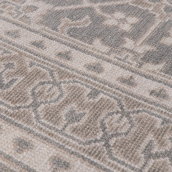 Empress Hand-knotted Wool Viscose Area Rug Classic Bordered Design for Home Decor Accent