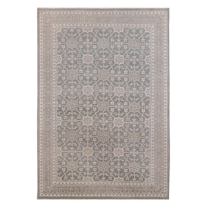 AMER Rugs Empress Hand-knotted Wool Viscose Area Rug Classic Bordered Design for Home Decor Accent 6' X 9' EMP50609
