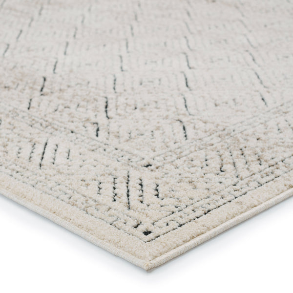Jaipur Living Vibe by Jaipur Living Yadira Power Loomed Trellis Rug Moroccan Geometric High Low Pile 5'3"X7'6" RUG152520