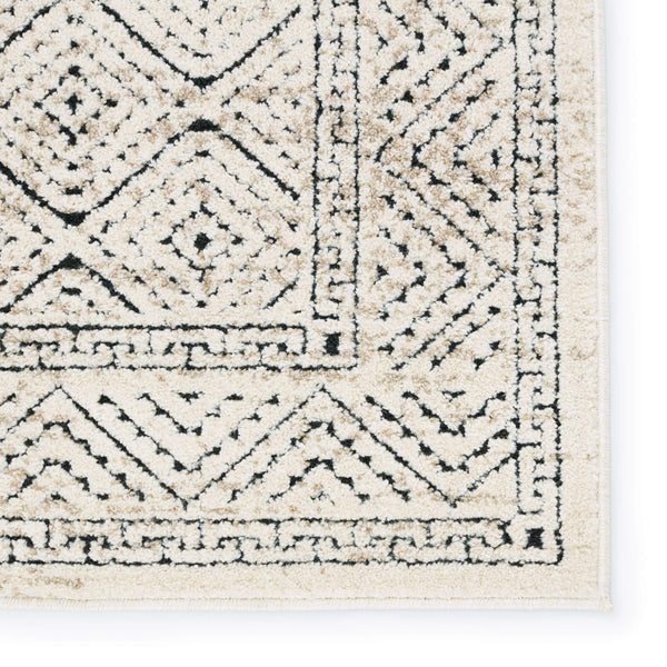Jaipur Living Vibe by Jaipur Living Yadira Power Loomed Trellis Rug Moroccan Geometric High Low Pile 5'3"X7'6" RUG152520