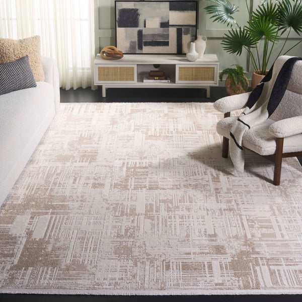 Safavieh Emerald 582a Ivory / Beige Ivory ,Beige 48% Polypropylene,40% Cotton,12% Polyester Emr582a-5