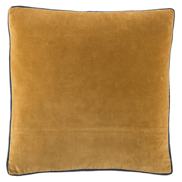 Jaipur Living Jaipur Living Bryn Cotton Velvet Pillow Cover Tailored Box Edge Sophisticated Accent Gold PLC102273