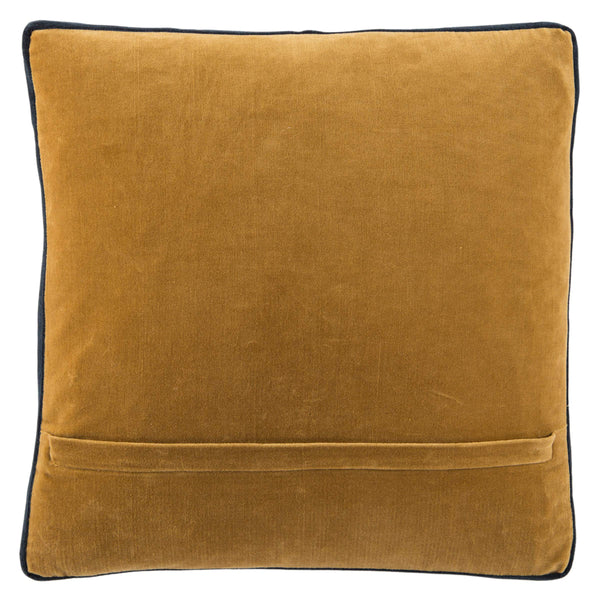 Jaipur Living Jaipur Living Bryn Cotton Velvet Pillow Cover Tailored Box Edge Sophisticated Accent Gold PLC102273
