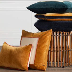Jaipur Living Jaipur Living Bryn Cotton Velvet Pillow Cover Tailored Box Edge Sophisticated Accent Gold PLC102273
