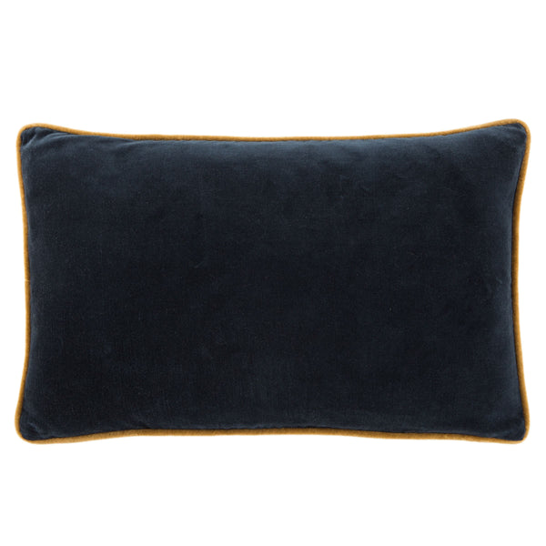 Jaipur Living Jaipur Living Lyla Cotton Velvet Lumbar Pillow Reversible Cream Sofa Accent Navy Poly Fill PLW103422