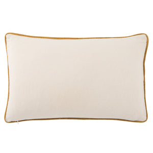 Jaipur Living Jaipur Living Lyla Cotton Velvet Lumbar Pillow Reversible Cream Sofa Accent Navy Poly Fill PLW103422