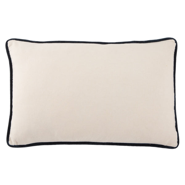 Jaipur Living Jaipur Living Emerson Cotton Velvet Lumbar Pillow Cover Reversible Cream Piped Edges Coral PLC102283