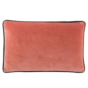 Jaipur Living Jaipur Living Lyla Cotton Velvet Lumbar Pillow Reversible Cream Sofa Accent Pink Down PLW103427