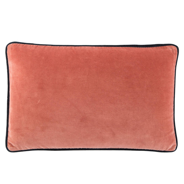 Jaipur Living Jaipur Living Lyla Cotton Velvet Lumbar Pillow Reversible Cream Sofa Accent Pink Down PLW103427
