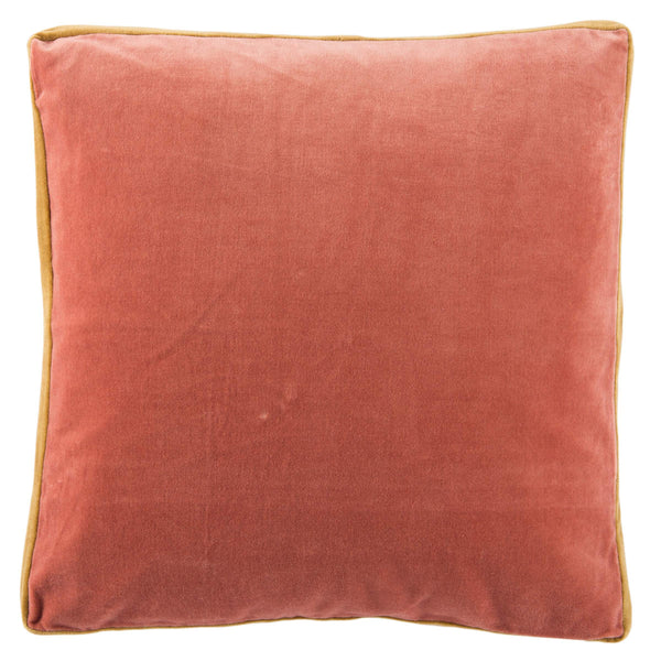 Jaipur Living Jaipur Living Bryn Cotton Velvet Throw Pillow Tailored Box Edge Accent for Sofa or Bed Pink Poly Fill PLW103400