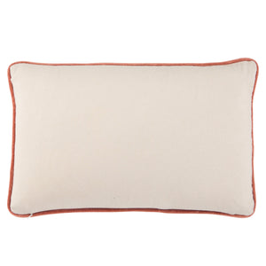 Jaipur Living Jaipur Living Lyla Cotton Velvet Lumbar Pillow Reversible Cream Sofa Accent Gold Down PLW103425