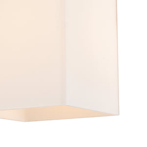 Thomas Lighting Broad Street Transitional Outdoor Flush Mount Bronze Framed Square Glass Ceiling Light EN110136
