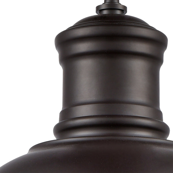 Thomas Lighting Cedar Park Dome Outdoor Pendant Light Oil Rubbed Bronze Farmhouse Porch Fixture EN130146