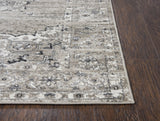 Rizzy Encore EN7351 Power Loomed Traditional  Polypropylene Rug Med. Brown 8' x 10'