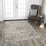 Rizzy Encore EN7351 Power Loomed Traditional  Polypropylene Rug Med. Brown 8' x 10'