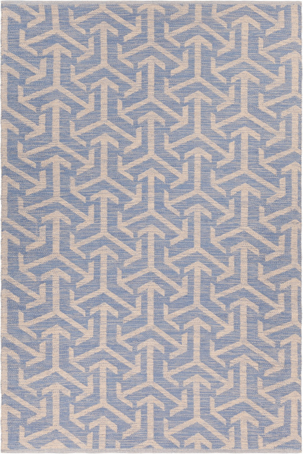 Chandra Rugs Hand-woven Contemporary Rug - Unique, Eco-friendly Design In 100% Recycled Polyester For Your Home Blue,Beige Recycled Polyester Ena51800-576