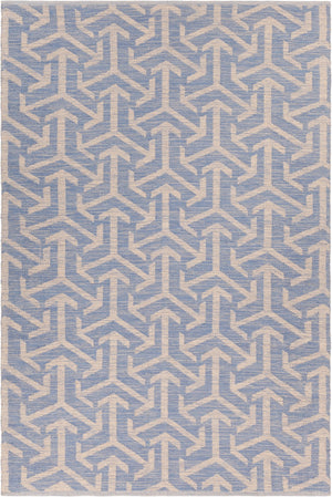 Chandra Rugs Hand-woven Contemporary Rug - Unique, Eco-friendly Design In 100% Recycled Polyester For Your Home Blue,Beige Recycled Polyester Ena51800-576