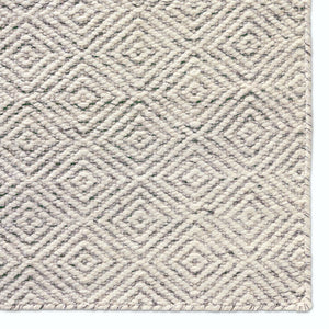 Jaipur Living Enclave Bramble Enc03 Handwoven Handmade 100% Wool Geometric Geometric Indoor Rug Cream, Taupe 100% Wool Rug140411
