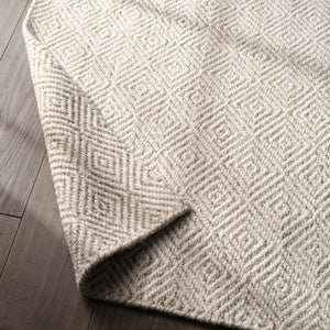 Jaipur Living Enclave Bramble Enc03 Handwoven Handmade 100% Wool Geometric Geometric Indoor Rug Cream, Taupe 100% Wool Rug140411