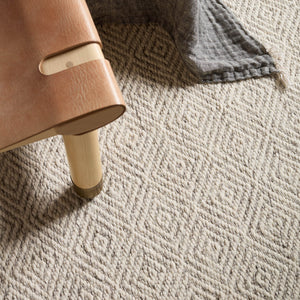 Jaipur Living Enclave Bramble Enc03 Handwoven Handmade 100% Wool Geometric Geometric Indoor Rug Cream, Taupe 100% Wool Rug140411