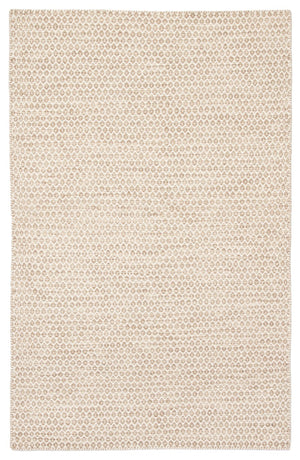 Jaipur Living Enclave Pompano Enc04 Handwoven Handmade 100% Wool Geometric Geometric Indoor Rug Tan, Cream 100% Wool Rug140409