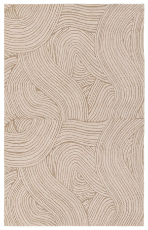 Jaipur Living Etho By Nikki Chu Linette Enk15 Tufted Handmade 70% Wool 30% Viscose Contemporary Abstract Indoor Rug Tan 70% Wool 30% Viscose, 100% Polyester Rug161817