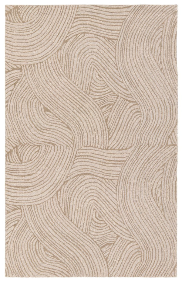 Jaipur Living Etho By Nikki Chu Linette Enk15 Tufted Handmade 70% Wool 30% Viscose Contemporary Abstract Indoor Rug Tan 70% Wool 30% Viscose, 100% Polyester Rug161817
