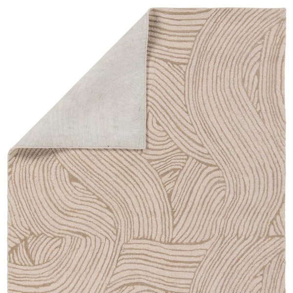 Jaipur Living Etho By Nikki Chu Linette Enk15 Tufted Handmade 70% Wool 30% Viscose Contemporary Abstract Indoor Rug Tan 70% Wool 30% Viscose, 100% Polyester Rug161817