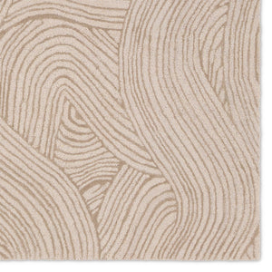 Jaipur Living Etho By Nikki Chu Linette Enk15 Tufted Handmade 70% Wool 30% Viscose Contemporary Abstract Indoor Rug Tan 70% Wool 30% Viscose, 100% Polyester Rug161817