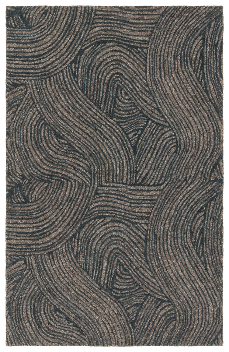 Jaipur Living Etho By Nikki Chu Linette Enk16 Tufted Handmade 70% Wool 30% Viscose Contemporary Abstract Indoor Rug Blue 70% Wool 30% Viscose, 100% Polyester Rug161820