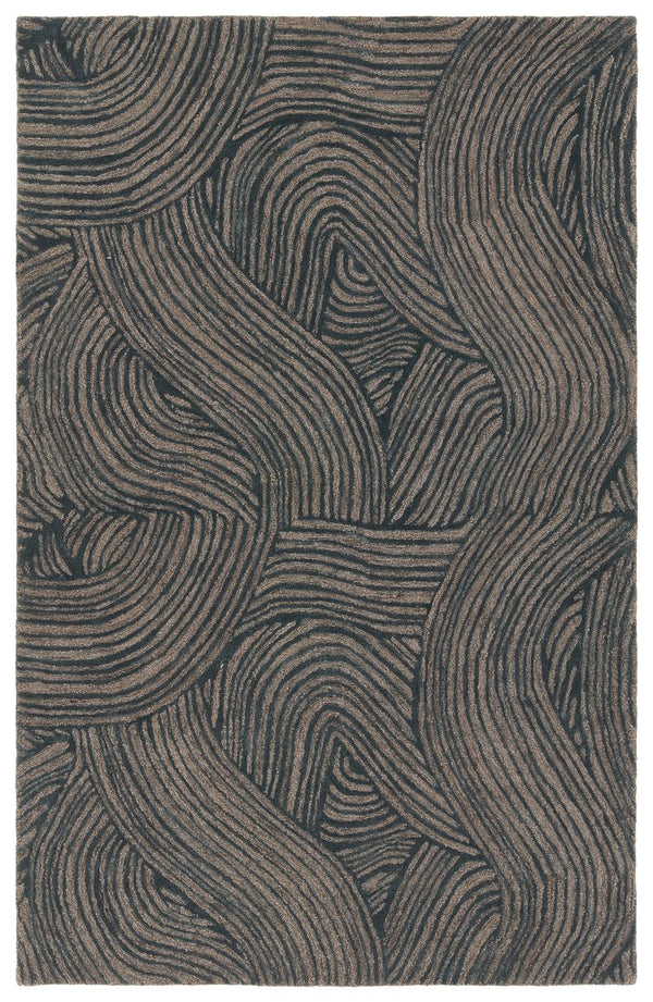 Jaipur Living Etho By Nikki Chu Linette Enk16 Tufted Handmade 70% Wool 30% Viscose Contemporary Abstract Indoor Rug Blue 70% Wool 30% Viscose, 100% Polyester Rug161820