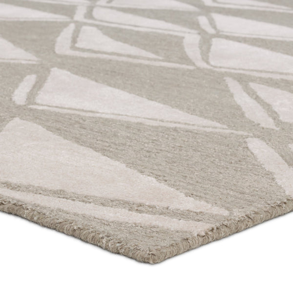 Jaipur Living Etho By Nikki Chu Movran Enk18 Tufted Handmade 60% Wool 40% Viscose Contemporary Tribal Indoor Rug Gray 60% Wool 40% Viscose, 100% Polyester Rug161828