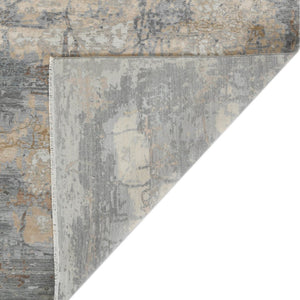 Amer Rugs Ensemble Modern Hand-knotted Area Rug In Luxurious Raw New Zealand Wool And Silk For Any Space Platinum Wool, Raw Handspun Silk Ens111014