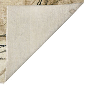 Amer Rugs Ensemble Modern Hand-knotted Area Rug In Luxurious Raw New Zealand Wool And Silk For Any Space Snow White Wool, Real Silk Ens240912