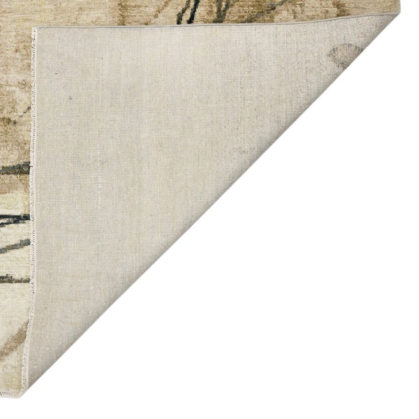 Amer Rugs Ensemble Modern Hand-knotted Area Rug In Luxurious Raw New Zealand Wool And Silk For Any Space Snow White Wool, Real Silk Ens240912