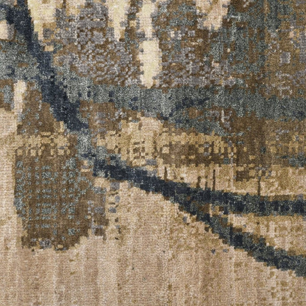 Amer Rugs Ensemble Modern Hand-knotted Area Rug In Luxurious Raw New Zealand Wool And Silk For Any Space Snow White Wool, Real Silk Ens240912