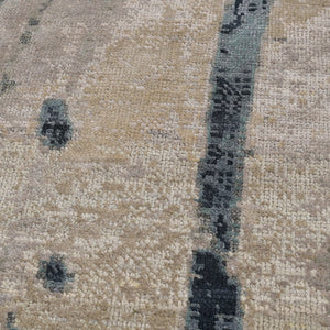 Amer Rugs Ensemble Modern Hand-knotted Area Rug In Luxurious Raw New Zealand Wool And Silk For Any Space Ash Wool, Real Silk Ens260912