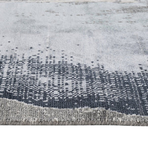 Amer Rugs Ensemble Modern Hand-knotted Area Rug In Luxurious Raw New Zealand Wool And Silk For Any Space Ash Wool, Real Silk Ens260912