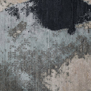 Amer Rugs Ensemble Modern Hand-knotted Area Rug In Luxurious Raw New Zealand Wool And Silk For Any Space Ash Wool, Real Silk Ens260912