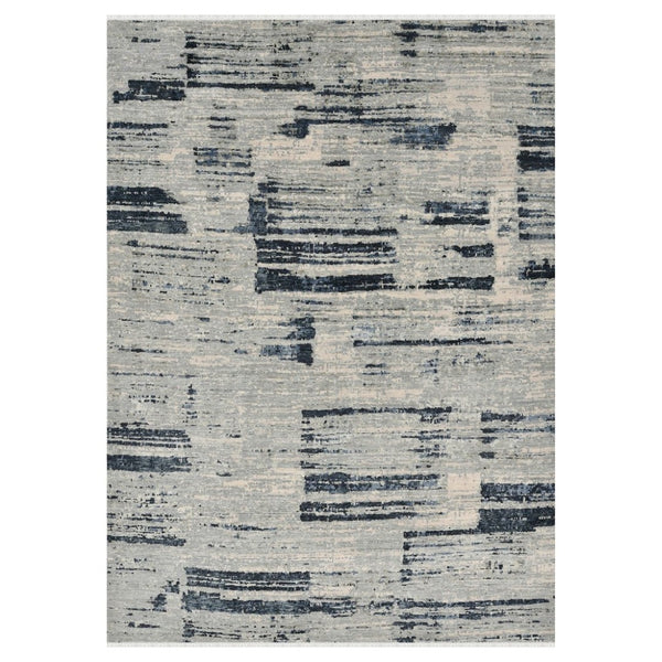 Amer Rugs Ensemble Modern Hand-knotted Area Rug In Luxurious Raw New Zealand Wool And Silk For Any Space Spindle Wool, Raw Handspun Silk Ens30912