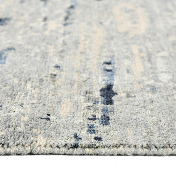 Amer Rugs Ensemble Modern Hand-knotted Area Rug In Luxurious Raw New Zealand Wool And Silk For Any Space Spindle Wool, Raw Handspun Silk Ens30912