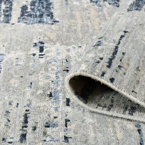 Amer Rugs Ensemble Modern Hand-knotted Area Rug In Luxurious Raw New Zealand Wool And Silk For Any Space Spindle Wool, Raw Handspun Silk Ens30912