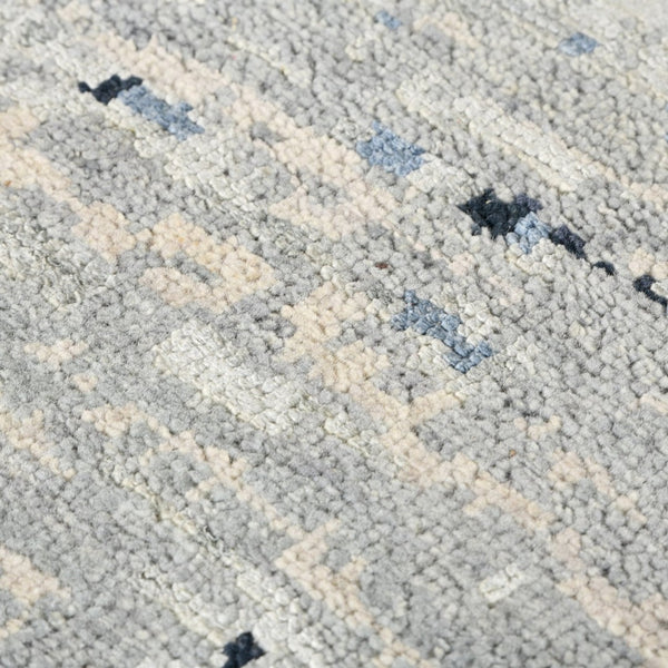 Amer Rugs Ensemble Modern Hand-knotted Area Rug In Luxurious Raw New Zealand Wool And Silk For Any Space Spindle Wool, Raw Handspun Silk Ens30912