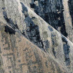 Amer Rugs Ensemble Modern Hand-knotted Area Rug In Luxurious Raw New Zealand Wool And Silk For Any Space Spindle Wool, Raw Handspun Silk Ens30912